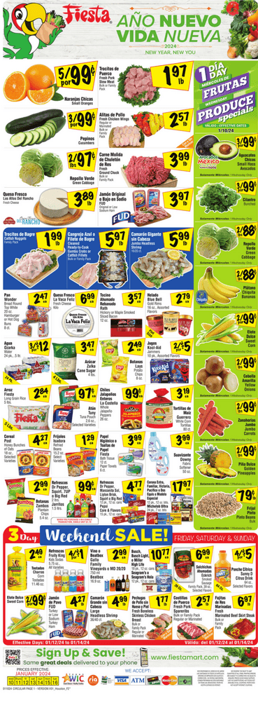 Fiesta Mart Weekly Ad Jan 10 – Jan 16, 2024