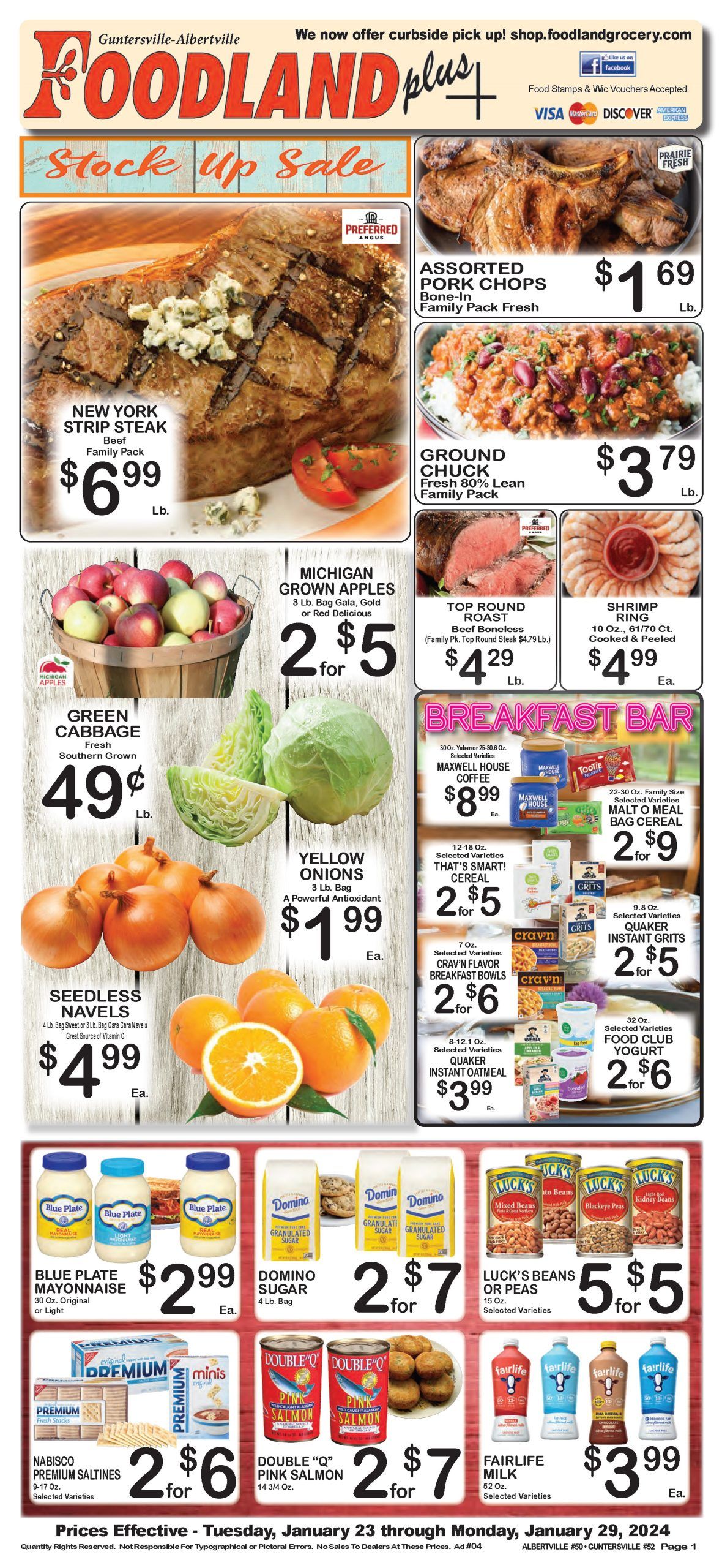 Foodland(US) Weekly Ad Jan 23 – Jan 29, 2024