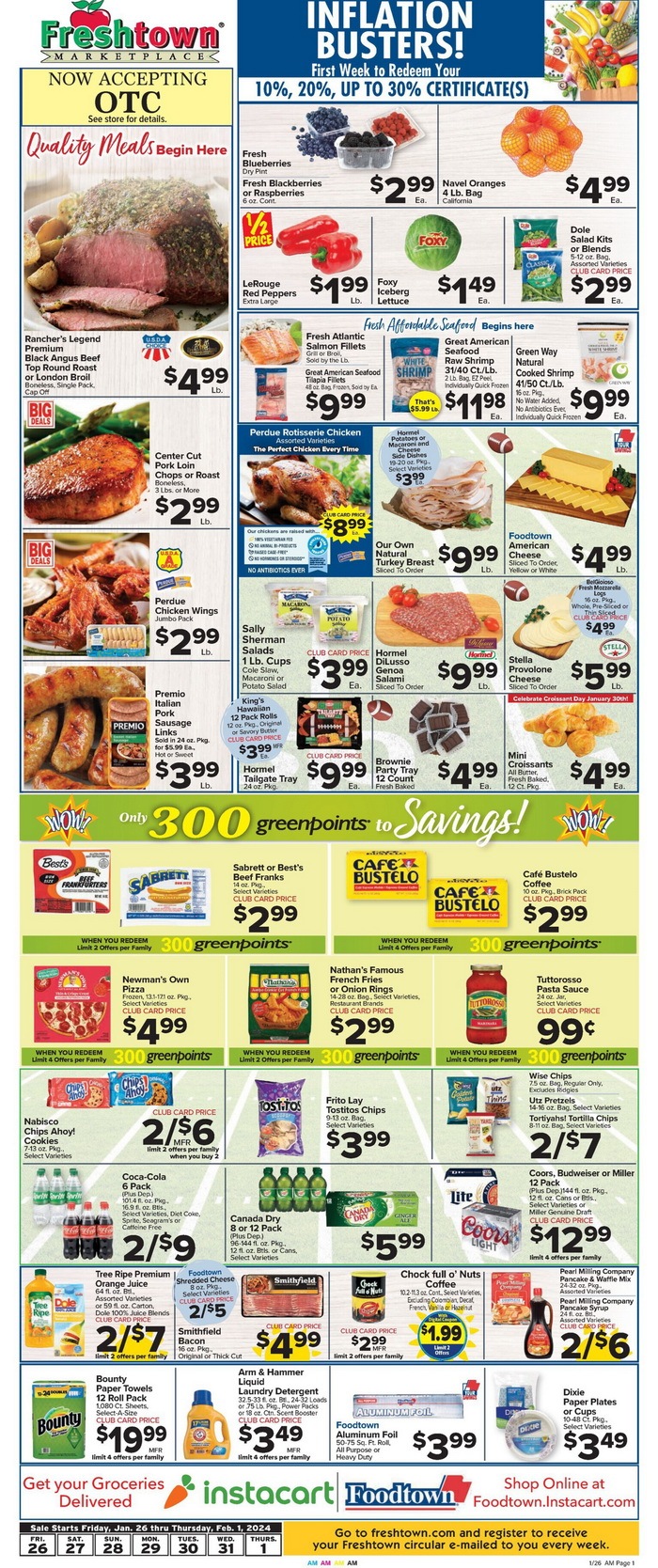 Foodtown Weekly Ad Jan 26 – Feb 01, 2024