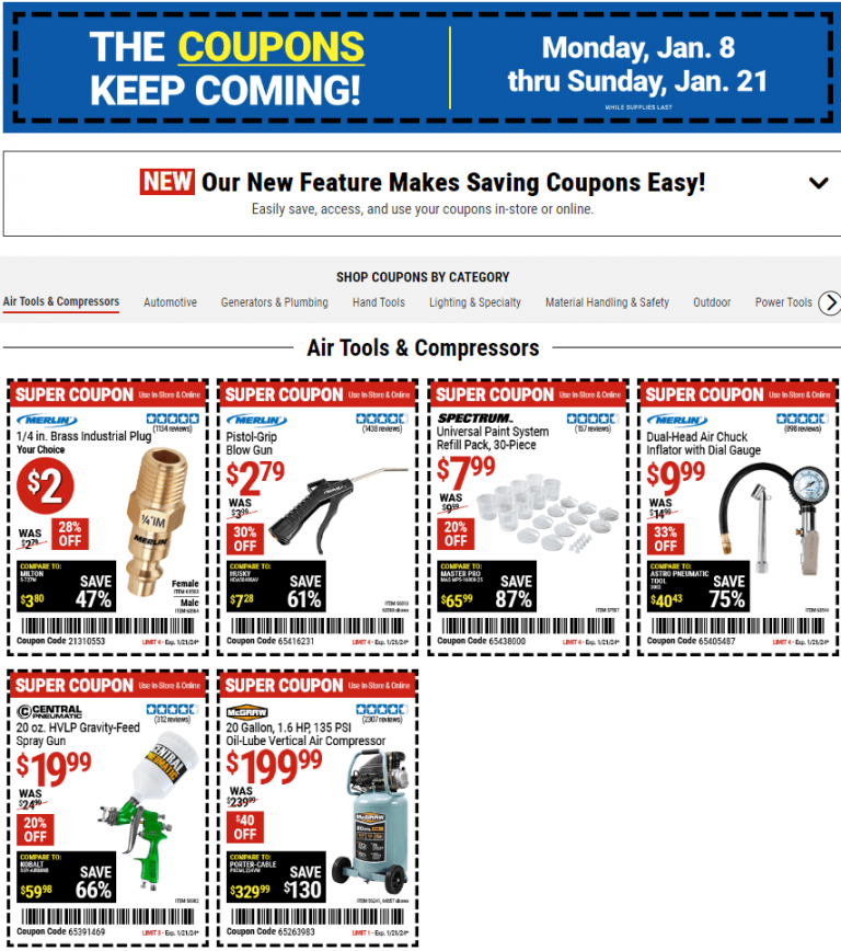 Harbor Freight Coupon Sale Jan 08 Jan 21 2024   Harbor Freight 0108 0121 1 768x868 