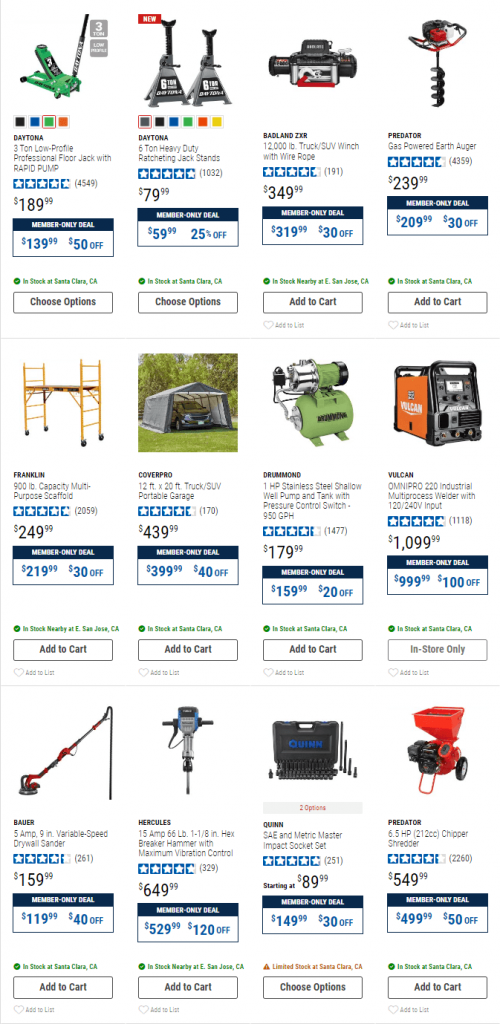 Harbor Freight Member Deals Jan 12 – Jan 15, 2024