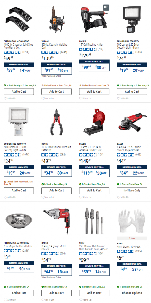 Harbor Freight Member Deals Jan 12 – Jan 15, 2024