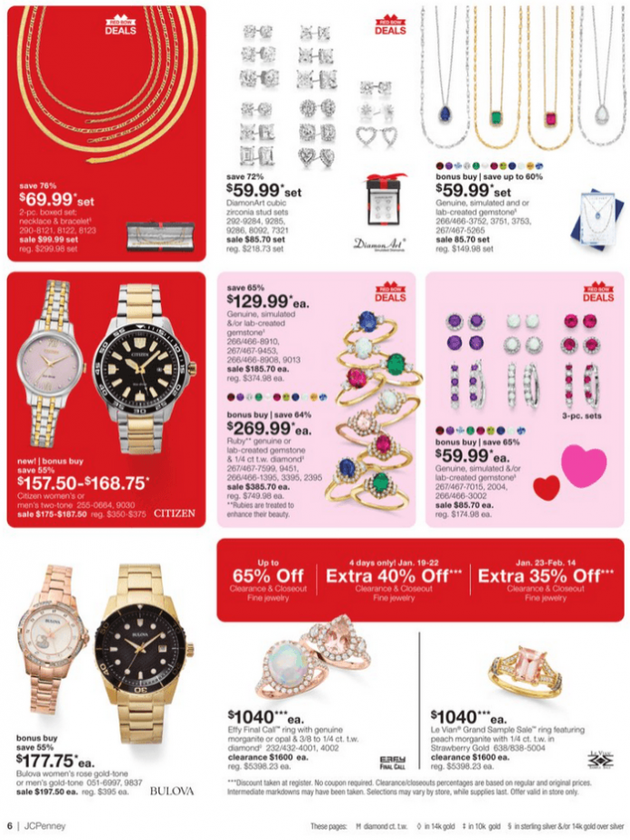 JCPenney Valentine's Day Jewelry Sale Jan 19 Feb 19, 2024