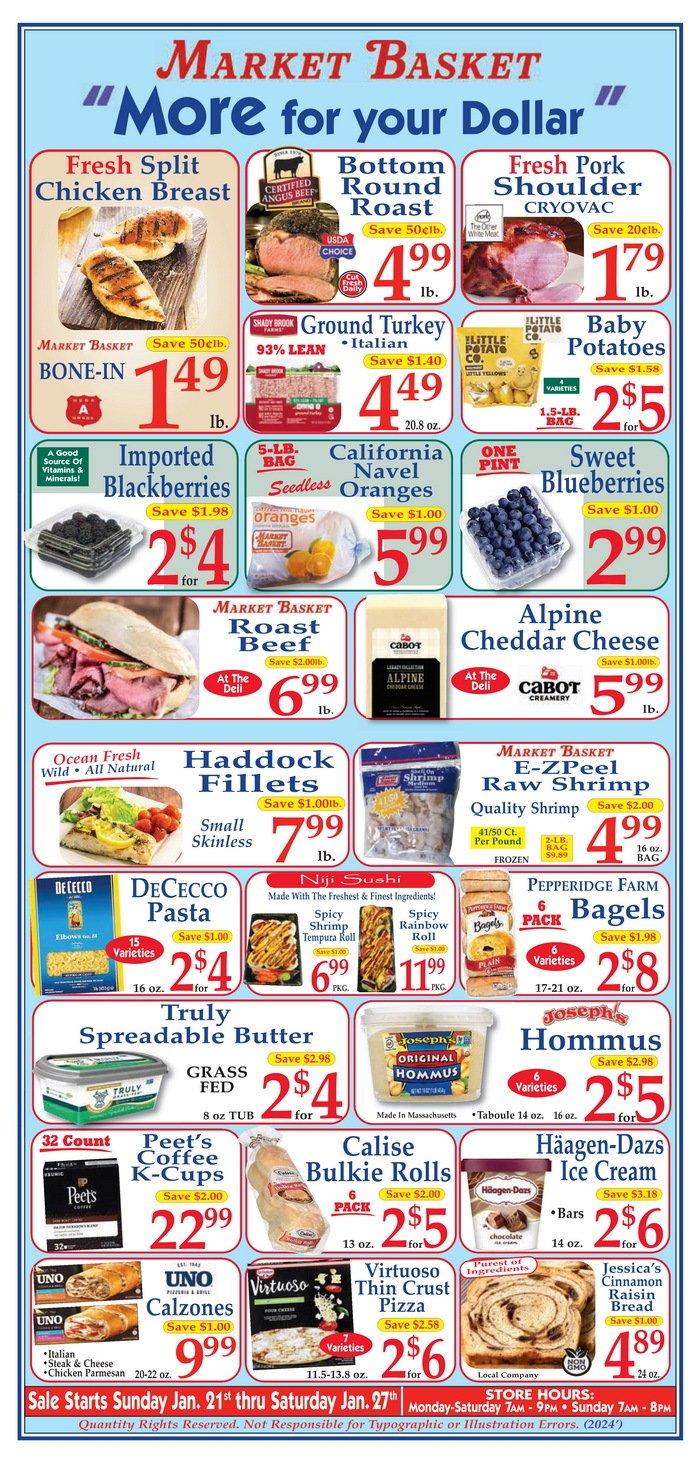 Market Basket Weekly Ad Jan 21 – Jan 27, 2024