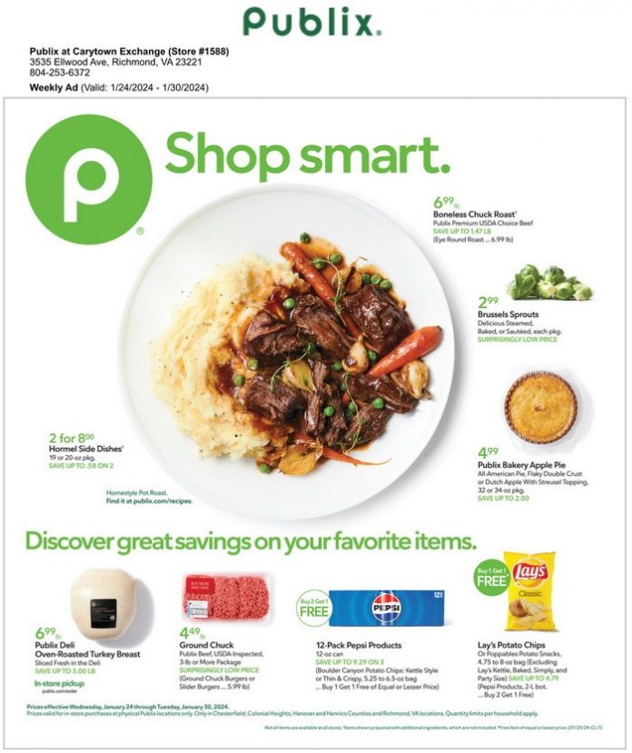 Publix Weekly Ad Jan 24 Jan 30, 2024