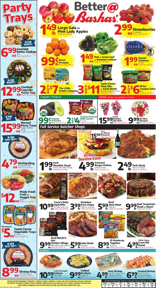 Bashas Weekly Ad Feb 07 – Feb 13, 2024 (Valentine's Day Promotion Included)