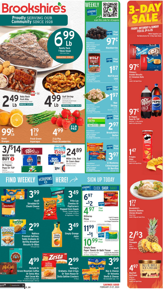 Brookshire's Weekly Ad Feb 21 – Feb 27, 2024