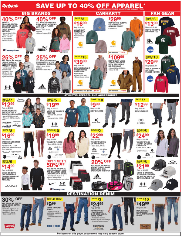 Dunham's Sports Weekly Ad Feb 10 – Feb 15, 2024