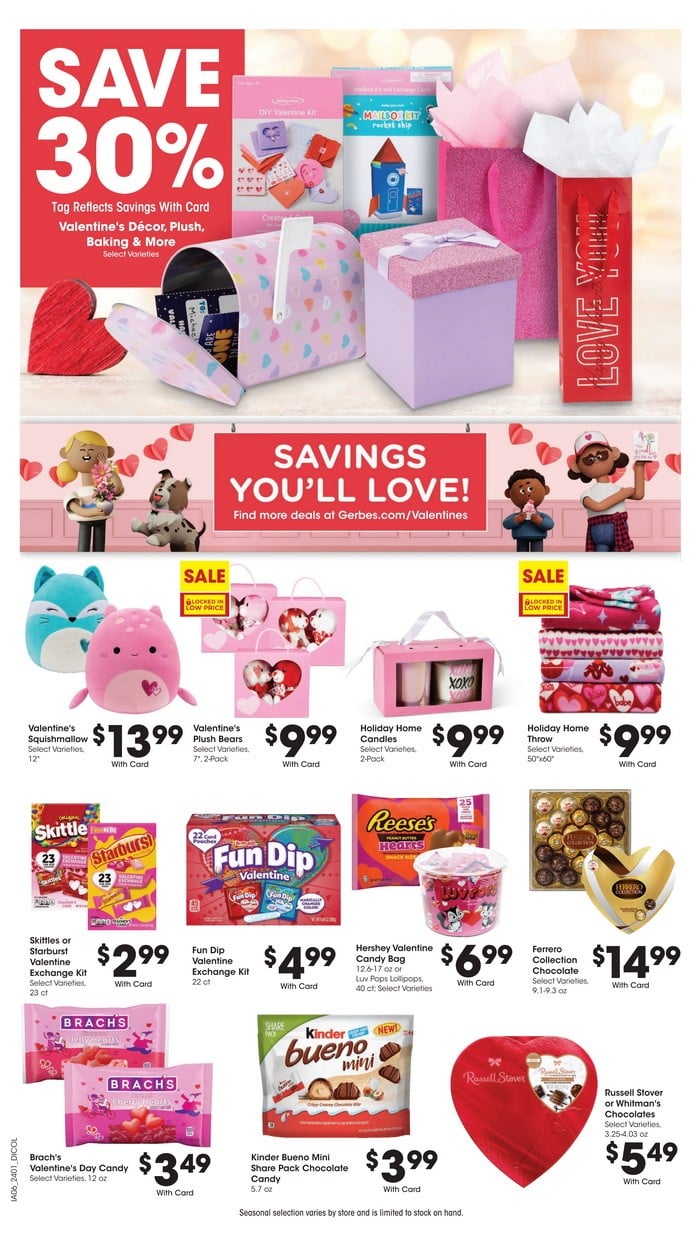 Gerbes Weekly Ad Feb 07 – Feb 13, 2024 (Valentine's Day Promotion Included)