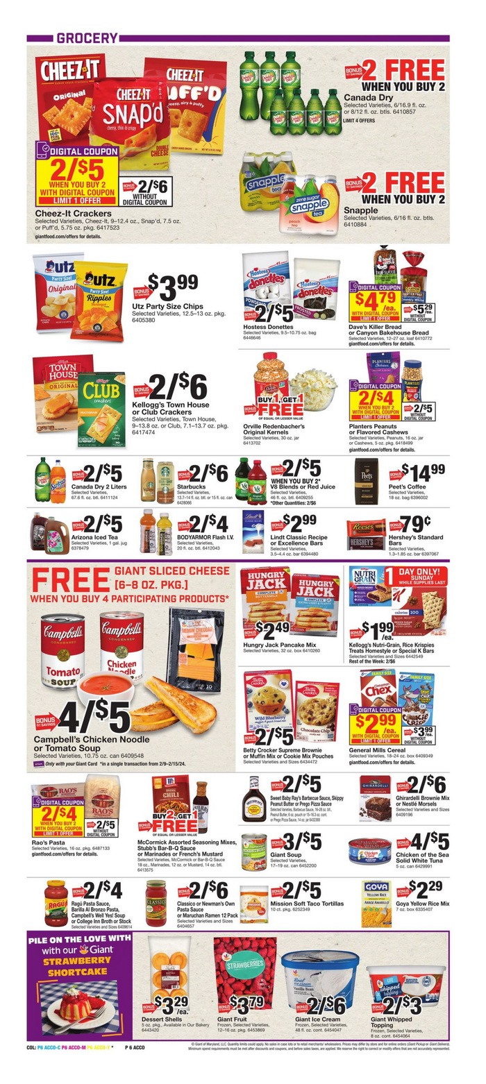 Giant Food Weekly Ad Feb 09 – Feb 15, 2024 (Valentine's Day Promotion ...