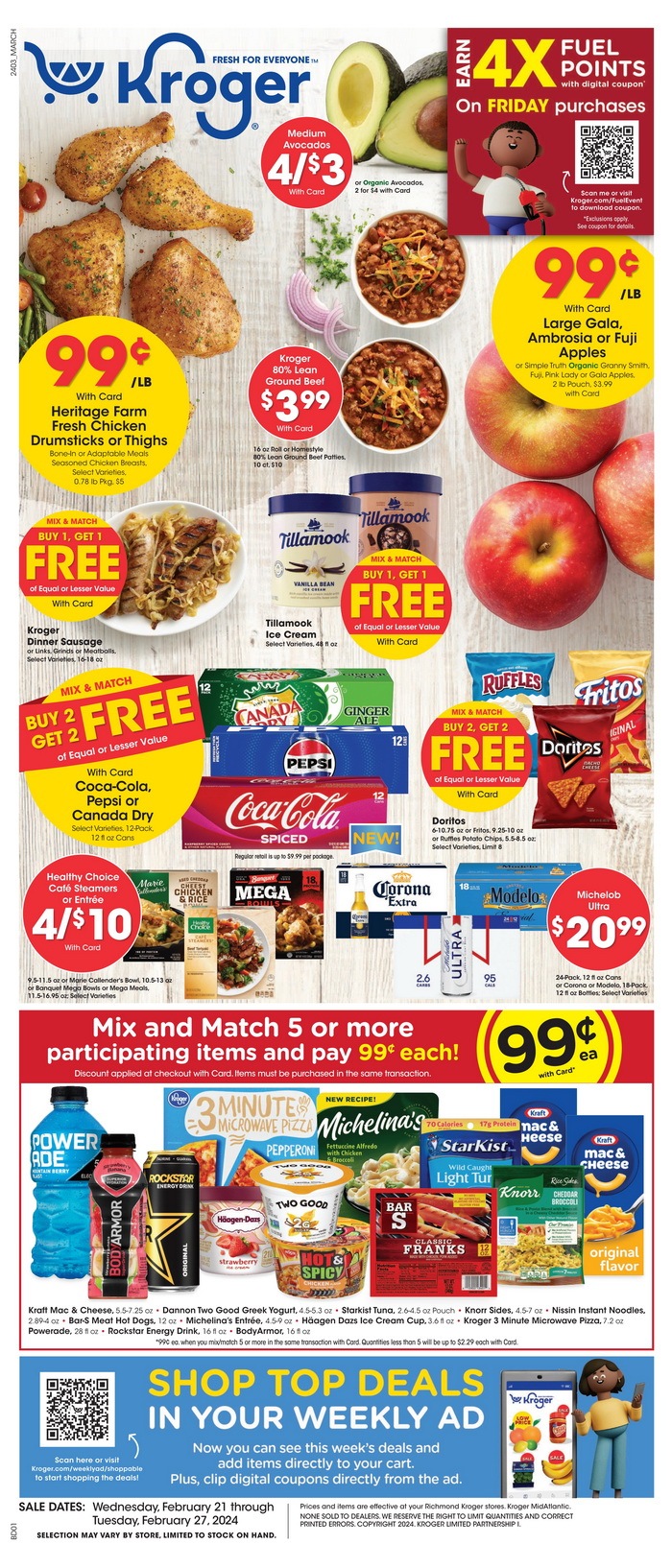 Kroger Weekly Ad Feb 21 Feb 27, 2024 (Easter Promotion Included)