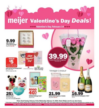 Meijer Valentine's Day Ad Feb 04 – Feb 14, 2024