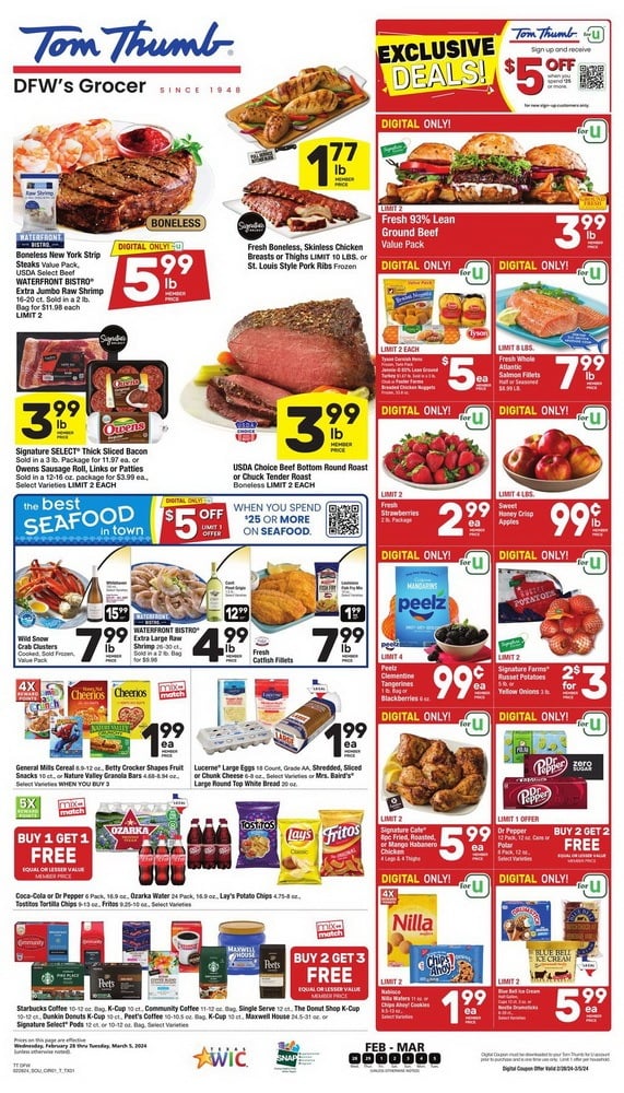 Tom Thumb Weekly Ad Feb 28 – Mar 05, 2024 (Easter Promotion Included)