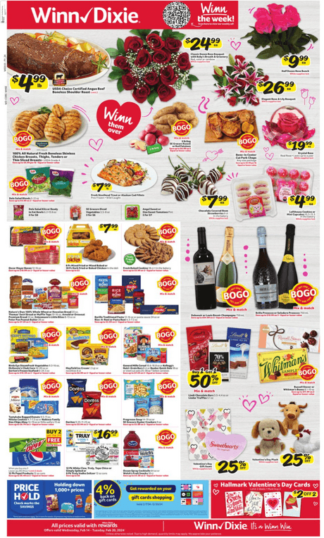 winn dixie valentines day