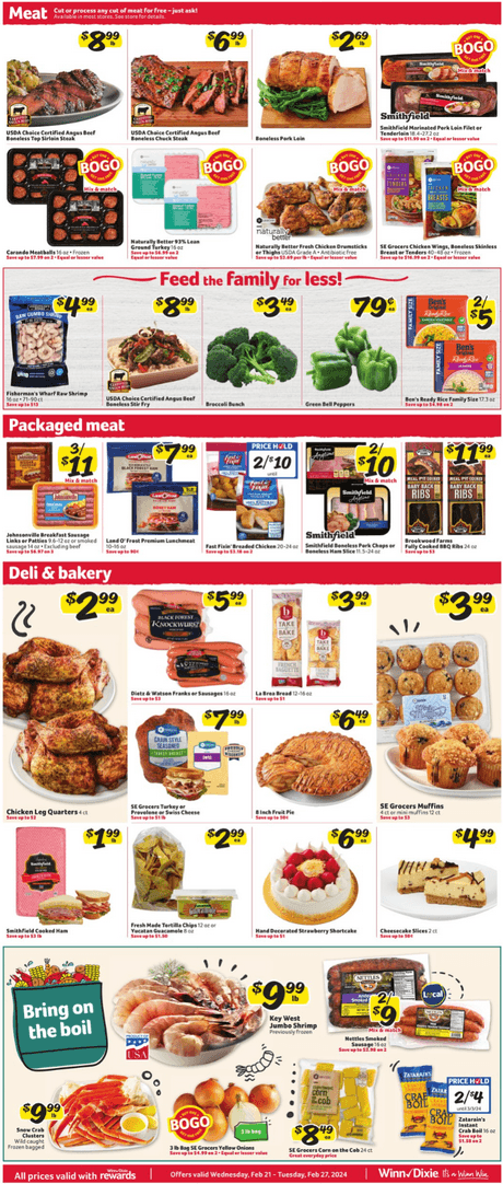 Winn-Dixie Weekly Ad Feb 21 – Feb 27, 2024