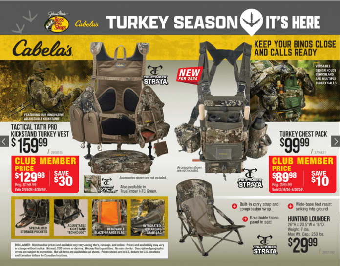 Bass Pro Shops Turkey Season Sale Mar 14 Apr 17, 2024