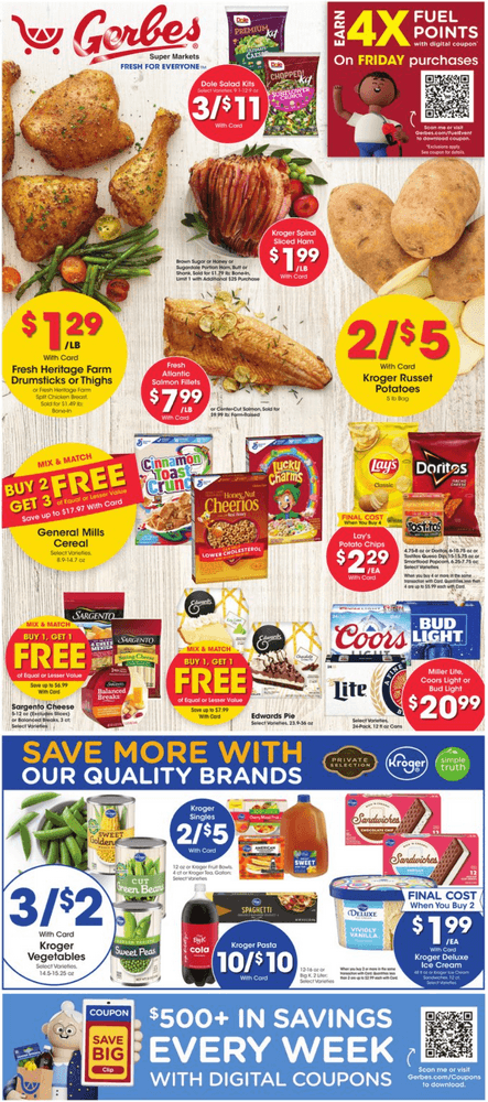 Gerbes Weekly Ad Mar 20 – Mar 26, 2024 (Easter Promotion Included)