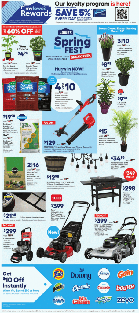 Lowe's Weekly Ad Mar 21 – Apr 03, 2024 - Part 2