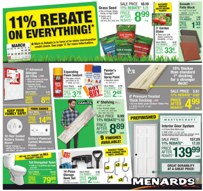 Menards Weekly Ad Mar 14 Mar 24, 2024 (Easter Promotion Included)