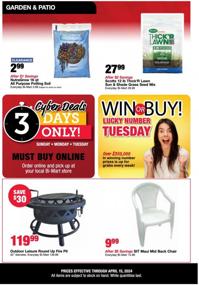 Bi-Mart Weekly Ad Apr 09 – Apr 15, 2024