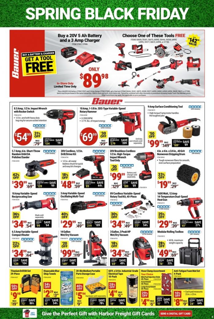 Harbor Freight Spring Black Friday Sale Apr 08 Apr 15, 2024