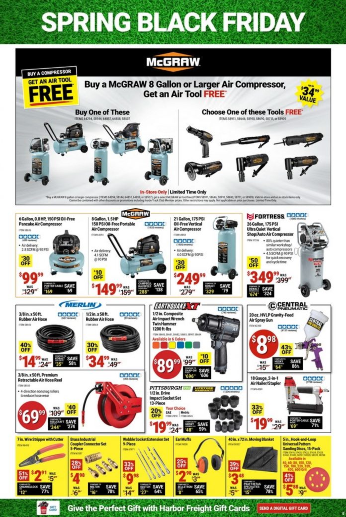 Harbor Freight Spring Black Friday Sale Apr 08 Apr 15, 2024