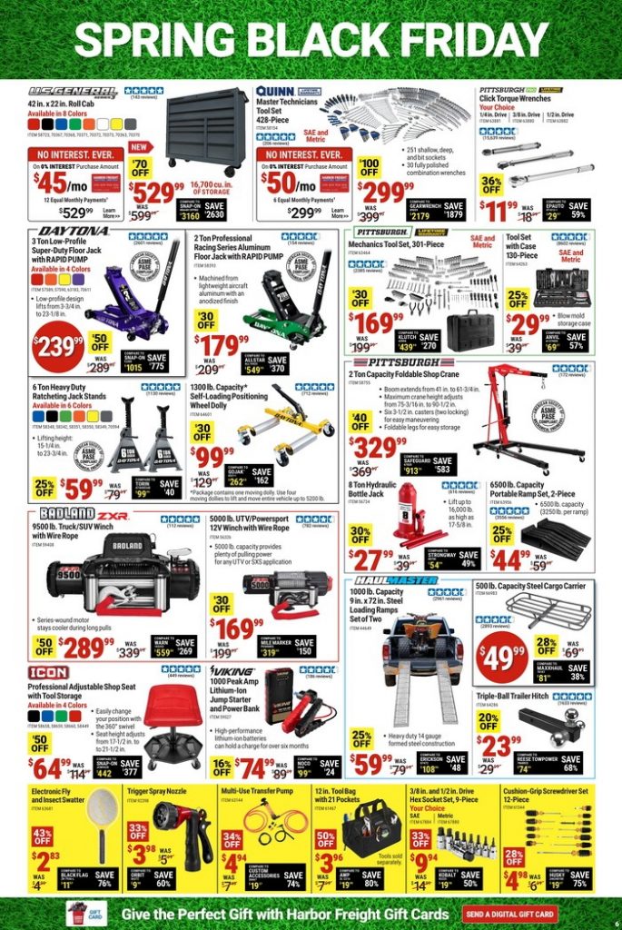 Harbor Freight Spring Black Friday Sale Apr 08 Apr 15, 2024 Part 7