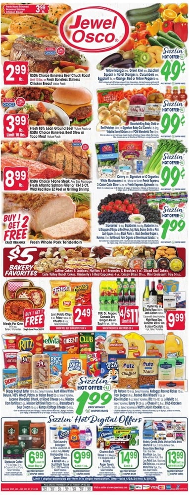 Jewel Osco Weekly Ad Apr 24 – Apr 30, 2024