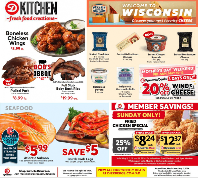 Dierbergs Markets Weekly Ad May 07 May 13, 2024 (Mother's Day