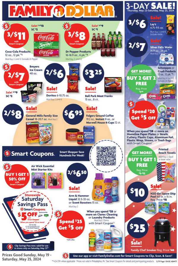 Family Dollar Weekly Ad May 19 – May 25, 2024 (Memorial Day Promotion ...