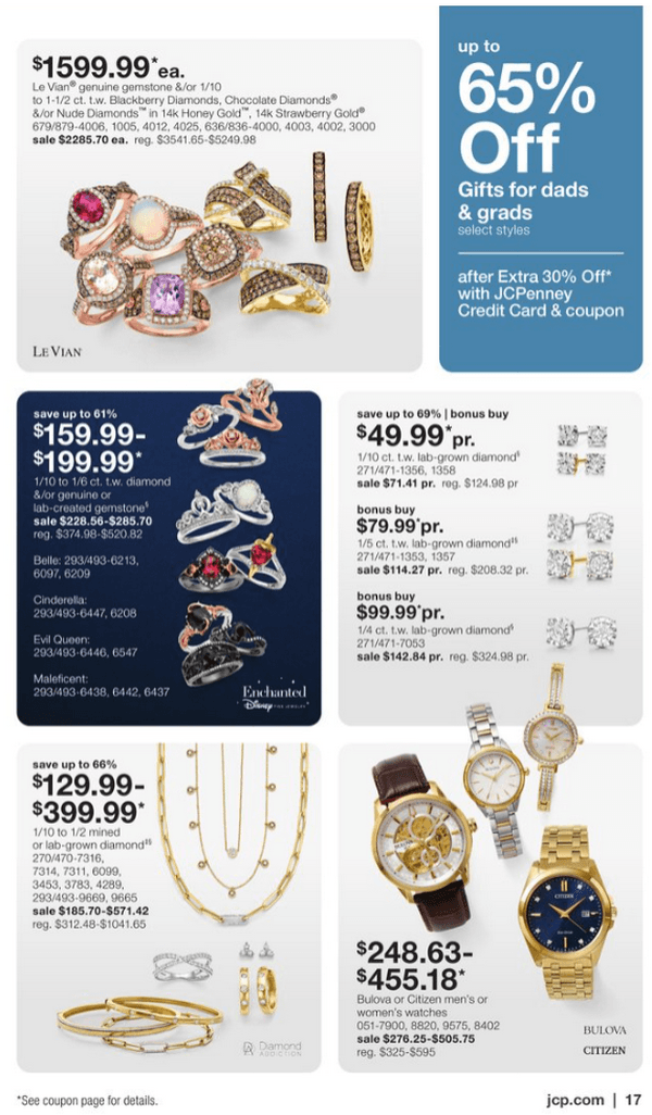 JCPenney Jewelry Sale May 30 Jun 20, 2024