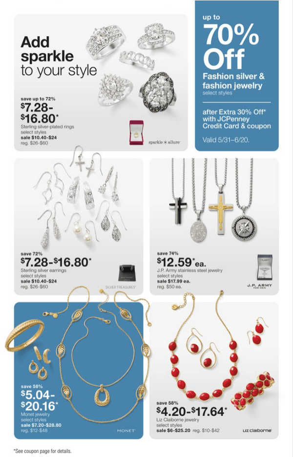 JCPenney Jewelry Sale May 30 Jun 20, 2024