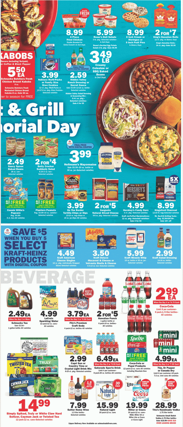 Schnucks Weekly Ad May 22 May 28, 2024 (Memorial Day Promotion Included)