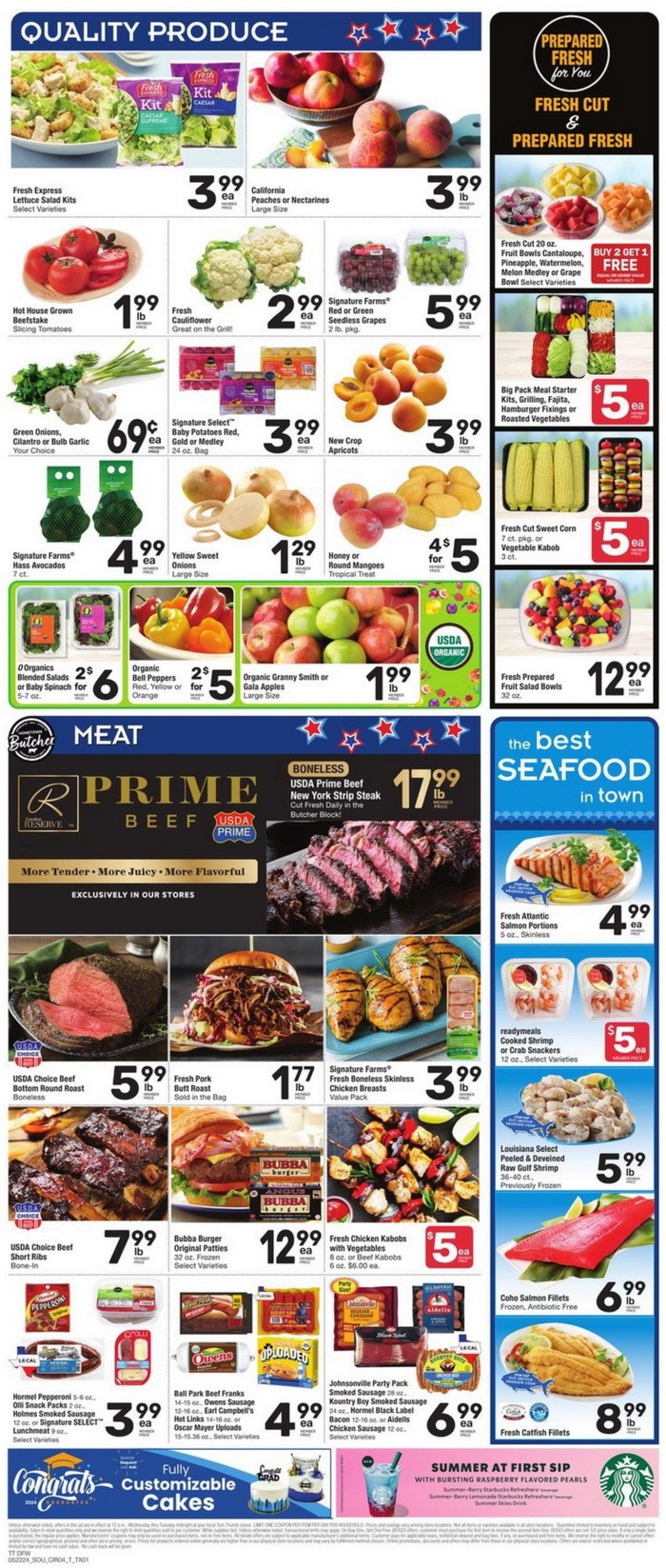 Tom Thumb Weekly Ad May 22 – May 28, 2024 (Memorial Day Promotion Included)