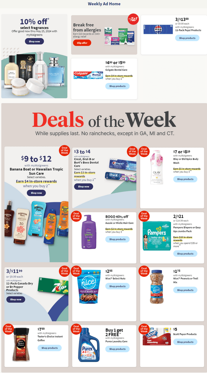 Walgreens Weekly Ad May 19 – May 25, 2024 (Memorial Day Promotion Included)