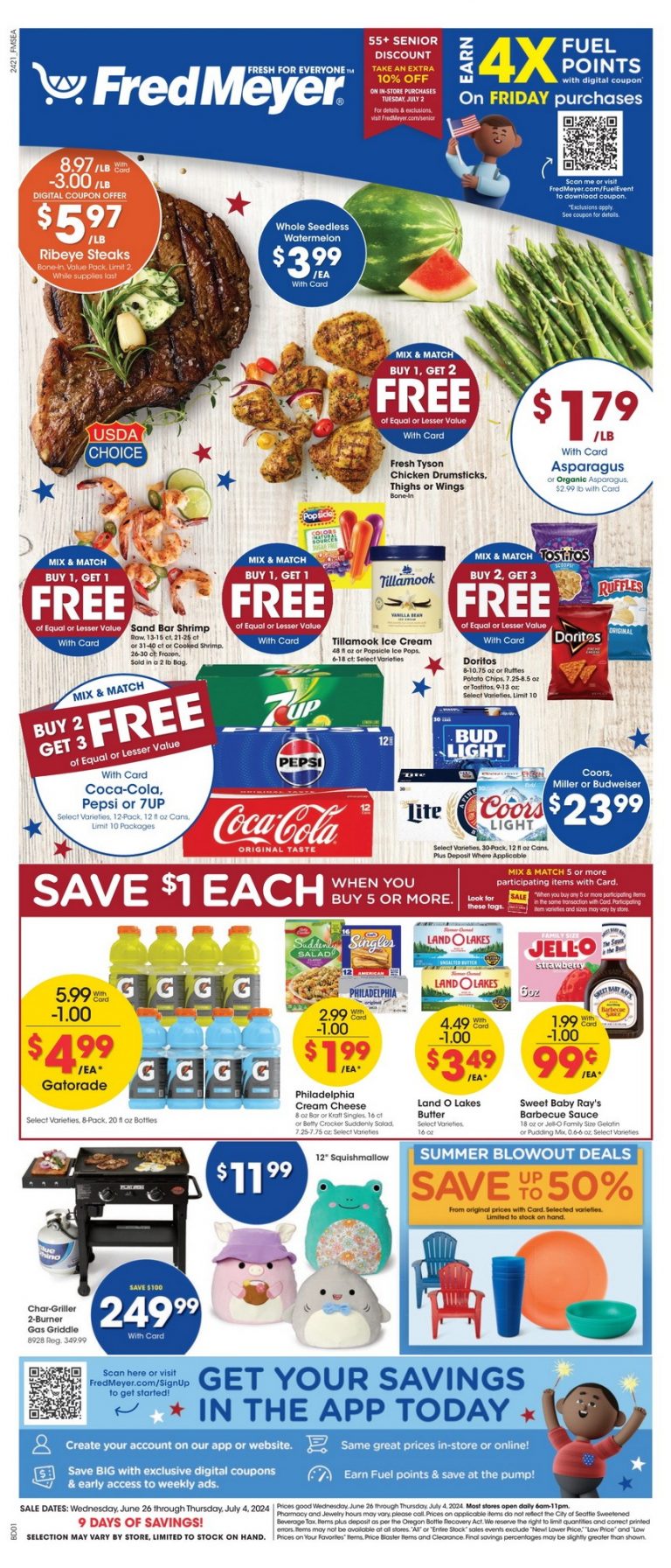 Fred Meyer Weekly Ad Jun 26 – Jul 04, 2024 (4th of July Promotion Included)