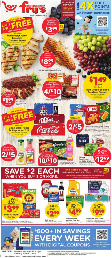 Fry's Food Weekly Ad Jun 05 – Jun 11, 2024