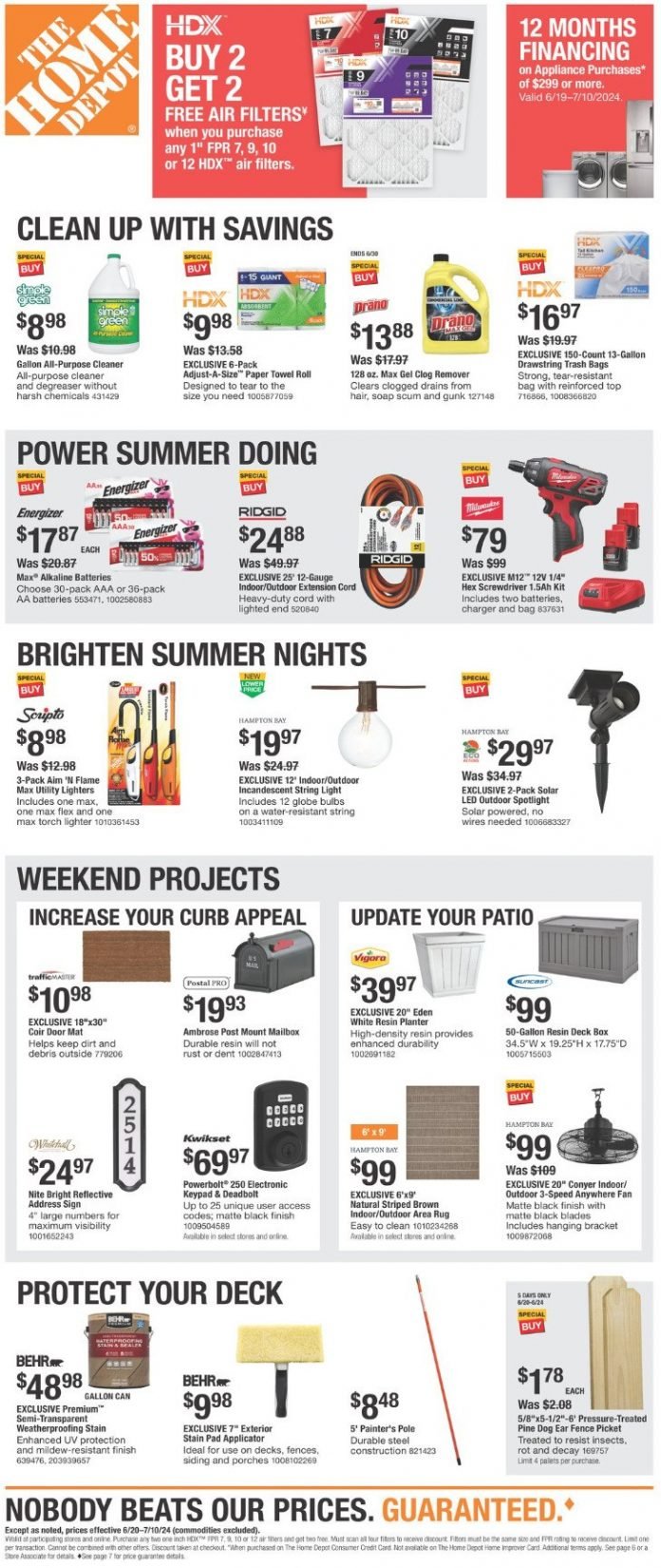 Home Depot 4th Of July Sale June 20 July 10, 2024