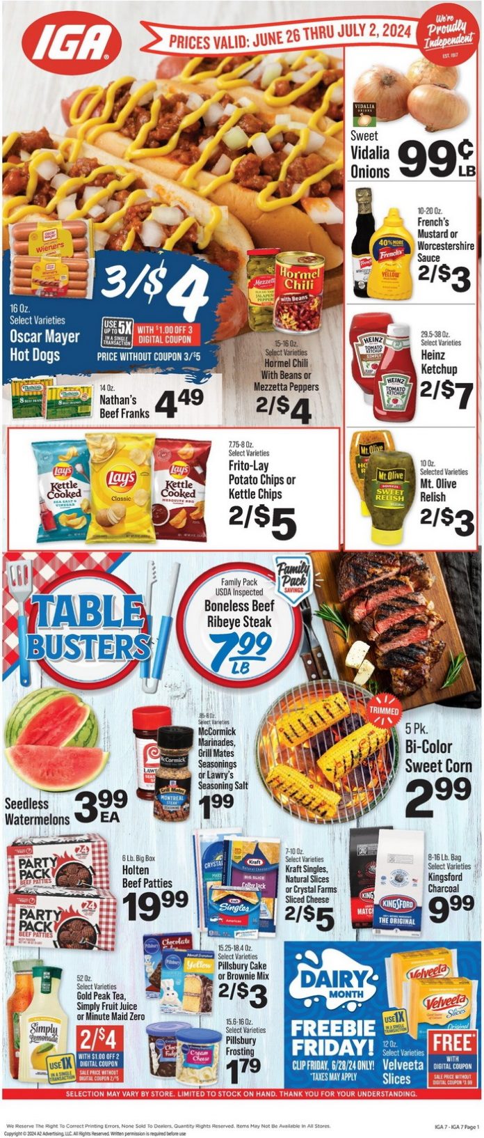 IGA Weekly Ad Jun 26 – Jul 02, 2024 (Independence Day Promotion Included)