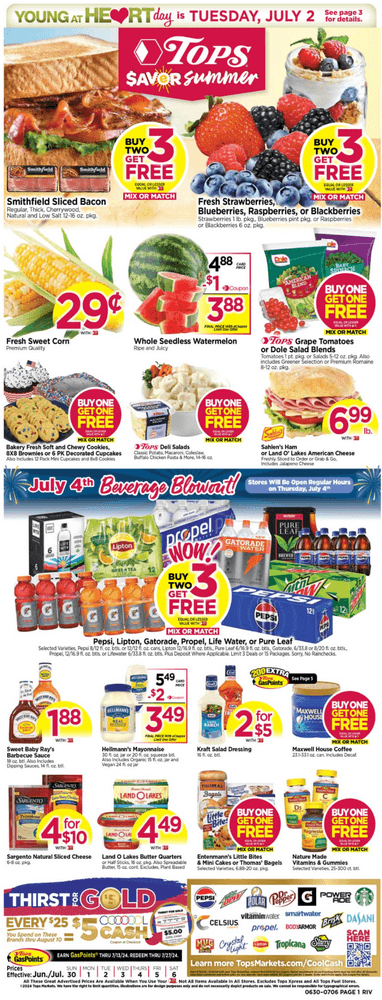 Tops Weekly Ad Jun 30 – Jul 06, 2024 (4th Of July Promotion Included)