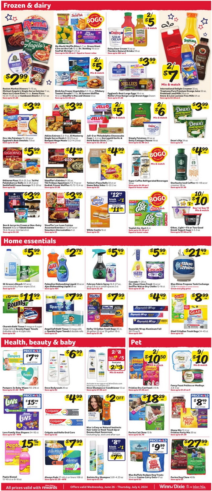 Winn-Dixie Weekly Ad June 26 – July 04, 2024 (4th Of July Promotion ...