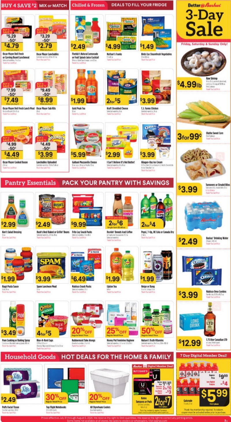 Bashas Weekly Ad Jul 31 Aug 06, 2024