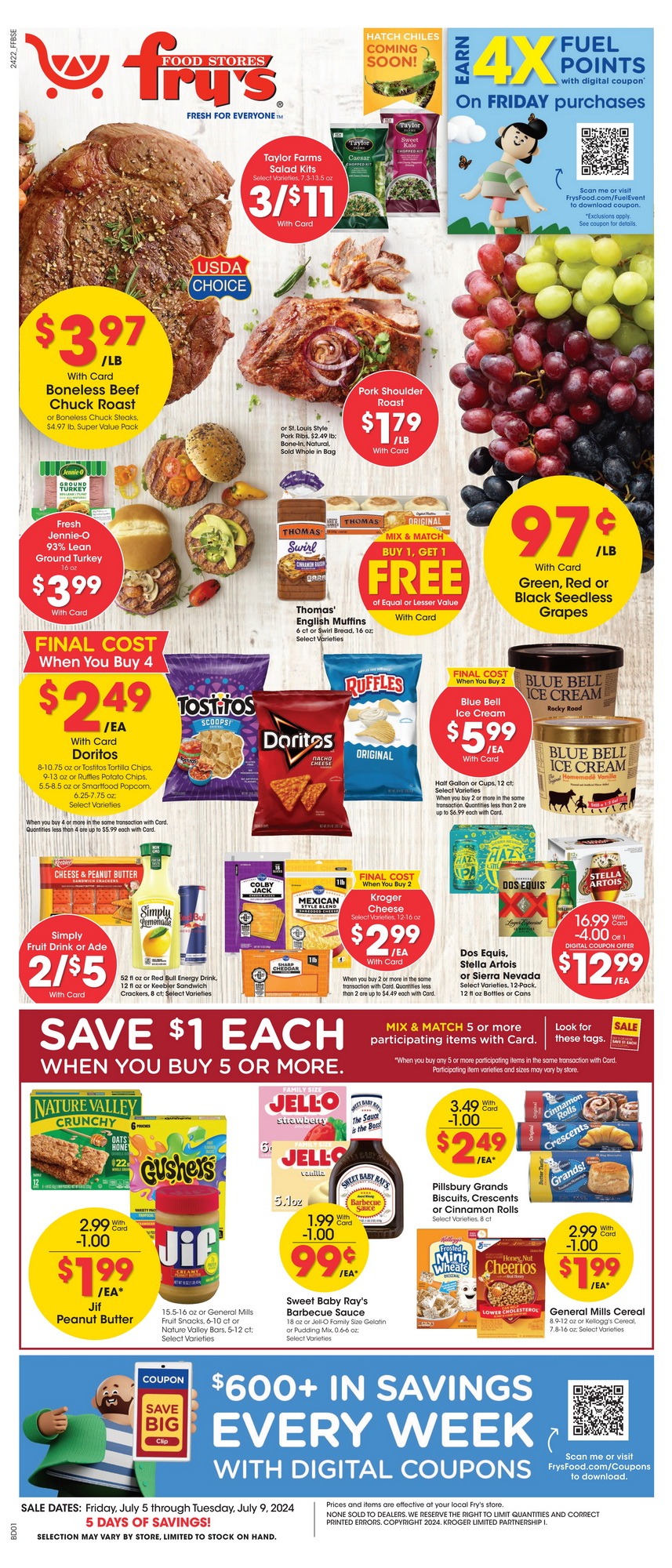 Fry's Food Weekly Ad Jul 05 – Jul 09, 2024