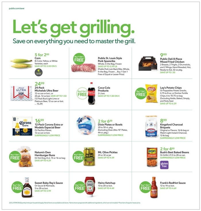 Publix Weekly Ad July 03 – July 09, 2024 (4th Of July Promotion Included)