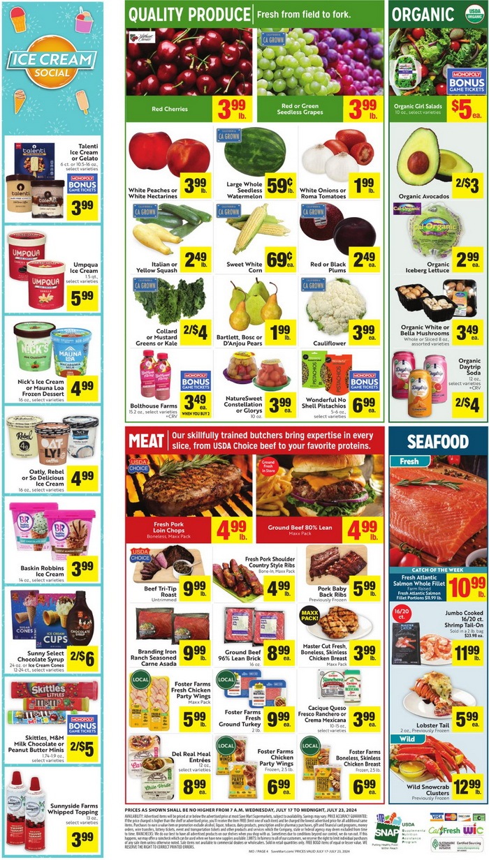 Save Mart Supermarkets Weekly Ad Jul 17 – Jul 23, 2024