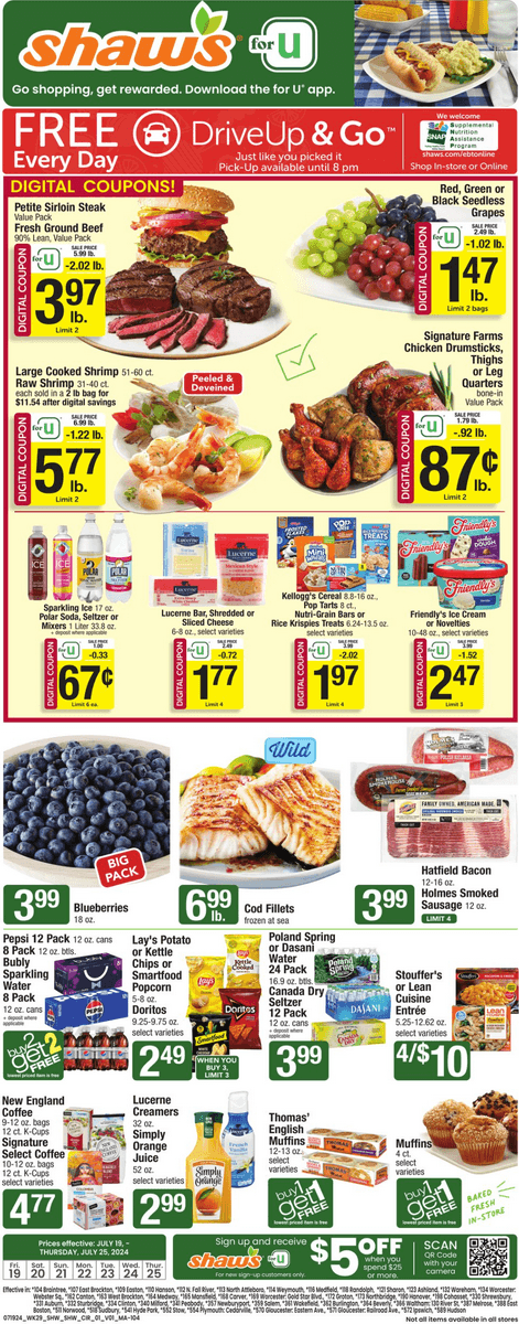 Shaw's Weekly Ad Jul 19 – Jul 25, 2024