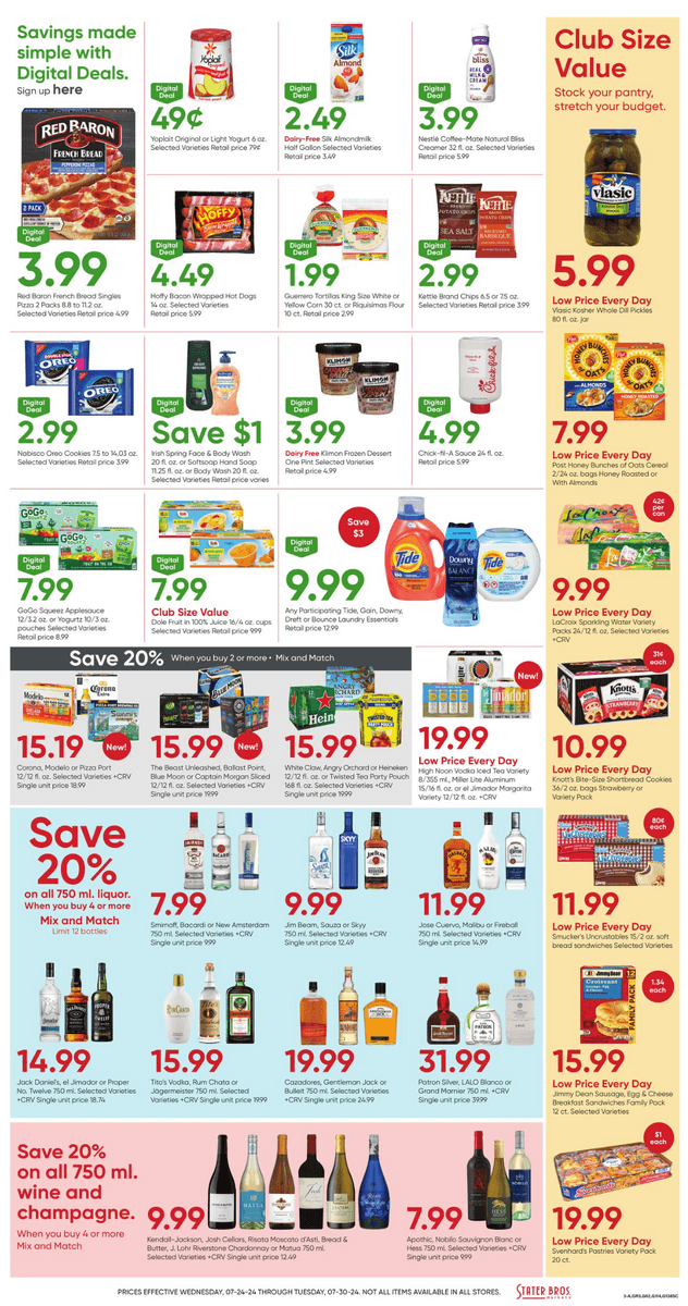 Stater Bros Weekly Ad Jul 24 – Jul 30, 2024