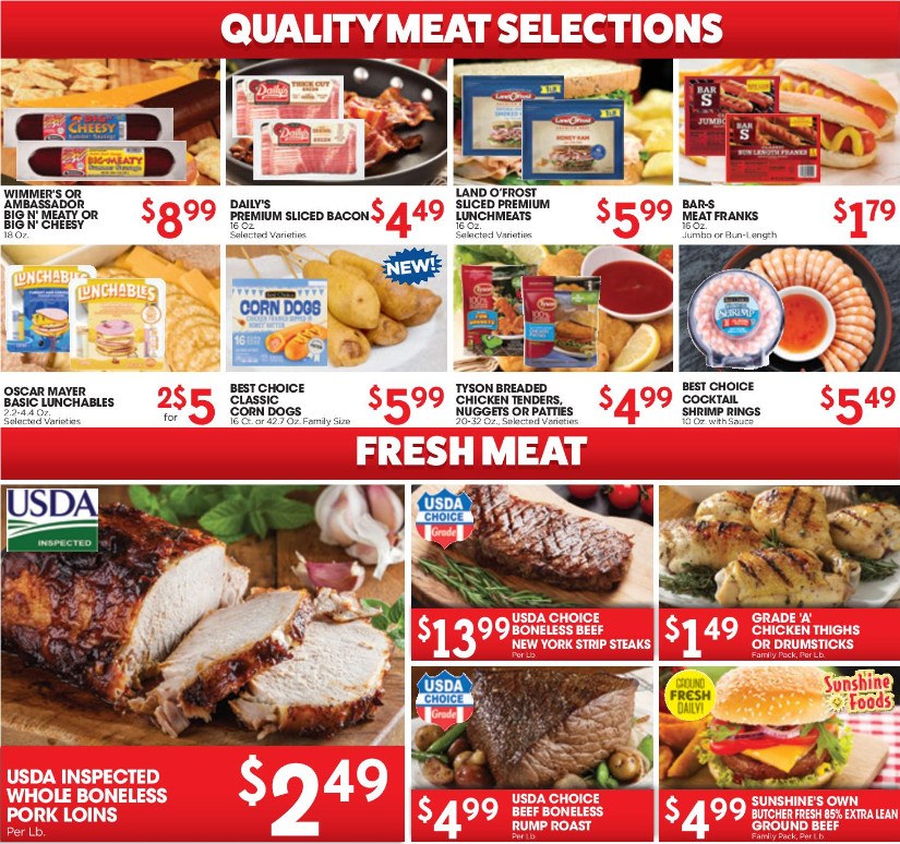 Sunshine Foods Weekly Ad Jul 17 – Jul 23, 2024