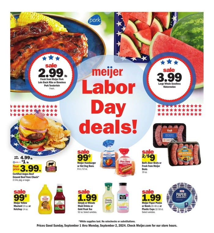 Meijer Labor Day Ad Sep 01 Sep 02, 2024