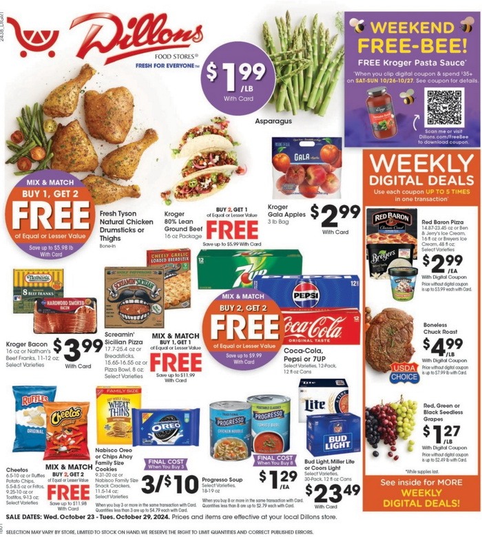 Dillons Weekly Ad Oct 23 Oct 29, 2024 (Halloween Promotion Included)